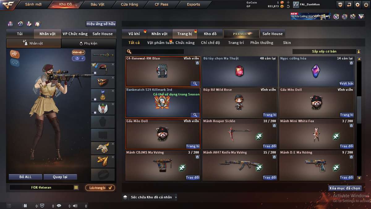 shop acc cf uy tin gia re